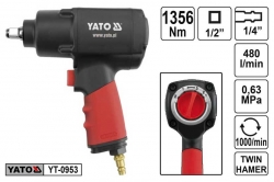 Pneumatický rázový utahovák  YATO YT0953 1356Nm, 1/2&quot;, 0,63MPa 